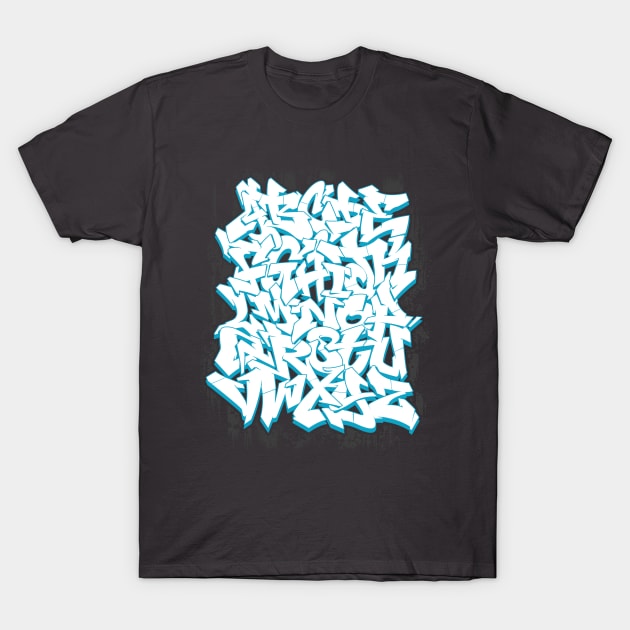 GRAFFITI ALPHABET T-Shirt by trev4000